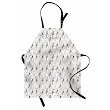 Owl with Leafy Branches Apron