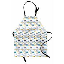 Childish Car Pattern Apron