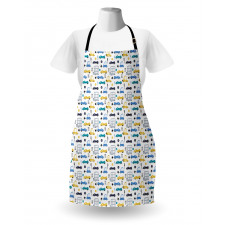 Childish Car Pattern Apron