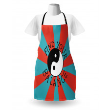 Find Your Balance Text Apron