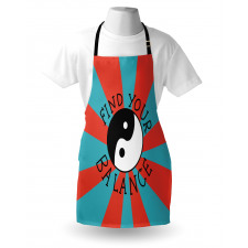 Find Your Balance Text Apron