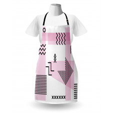 Memphis Retro Doodle Art Apron