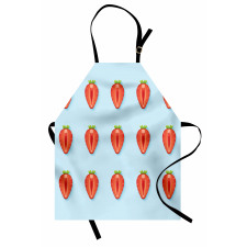 Symmetric Halved Strawberry Apron