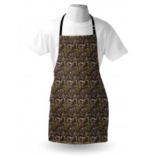 Forest Foliage Blossoming Apron