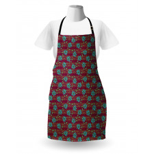 Vivid Garden Buds Blooming Apron