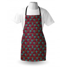 Vivid Garden Buds Blooming Apron