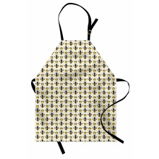 Cartoon Style Bees Crowns Apron