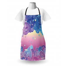 Clouds and Stars Apron