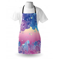 Clouds and Stars Apron