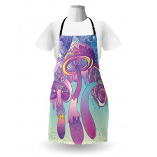 Trippy Magic Mushrooms Apron