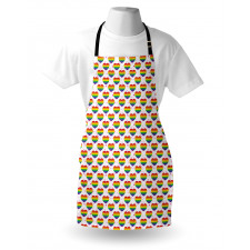 Heart Aquarelle Theme Apron