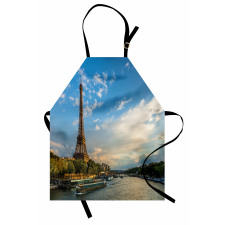 Gökyüzü Mutfak Önlüğü Paris Gün Batımı Temalı