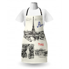 Paris Sketch Art Apron