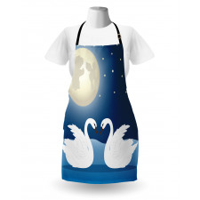 Moonlight Sky at Night Art Apron