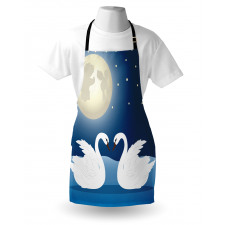 Moonlight Sky at Night Art Apron