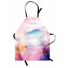 Ombre Tropical Landscape Apron