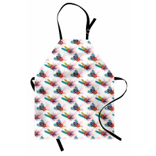 Tropical Leaves Wild Flower Apron