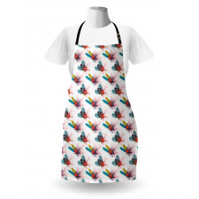 Tropical Leaves Wild Flower Apron