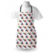 Tropical Leaves Wild Flower Apron