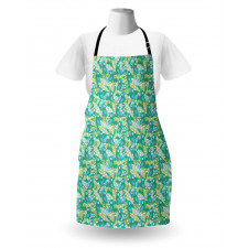 Parrots and Dotted Feather Apron