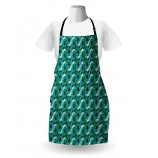 Aloha Summer Leaves Hibiscus Apron