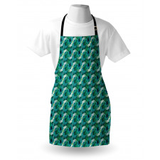 Aloha Summer Leaves Hibiscus Apron