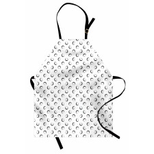 Simple Crescent Stars Apron