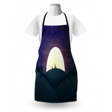 Night Forest Starry Sky Apron