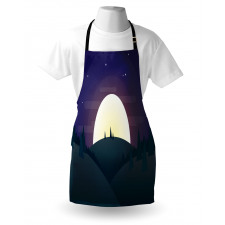 Night Forest Starry Sky Apron