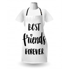 Monochrome Love Forever Apron