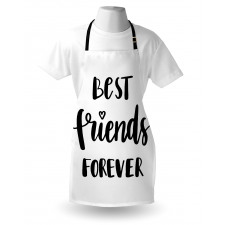 Monochrome Love Forever Apron