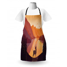 Bird Mountain Reindeer Apron