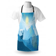 Mountain Fauna Sunrise Apron