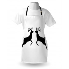 Reindeer Silhouette Apron