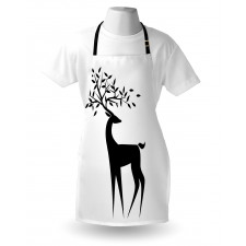 Abstract Reindeer Leaf Apron