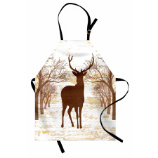 Rustic Silhouette Art Apron