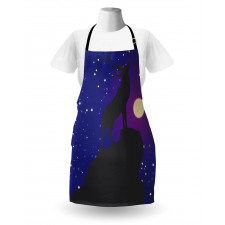 Elk Silhouette Night Apron