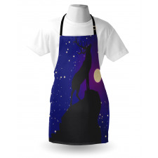 Elk Silhouette Night Apron