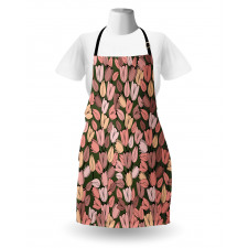 Retro Tulips Flowers Apron