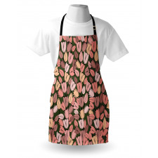 Retro Tulips Flowers Apron