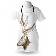 Wild Animal Engraving Apron