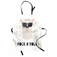 Funny Llama Portrait Apron