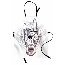 Tattooed Hand Raised Apron