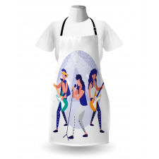 Band Playing Guitars Apron