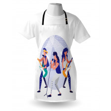 Band Playing Guitars Apron