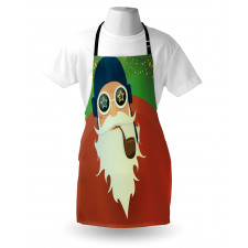 Funky Santa with Pipe Apron