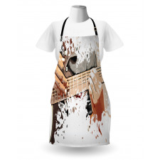 Man Playing Guitar Apron