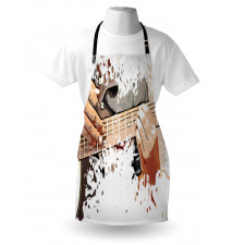 Man Playing Guitar Apron