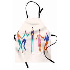 Dancing Men and Women Apron