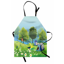 Tents in Spring Forest Apron